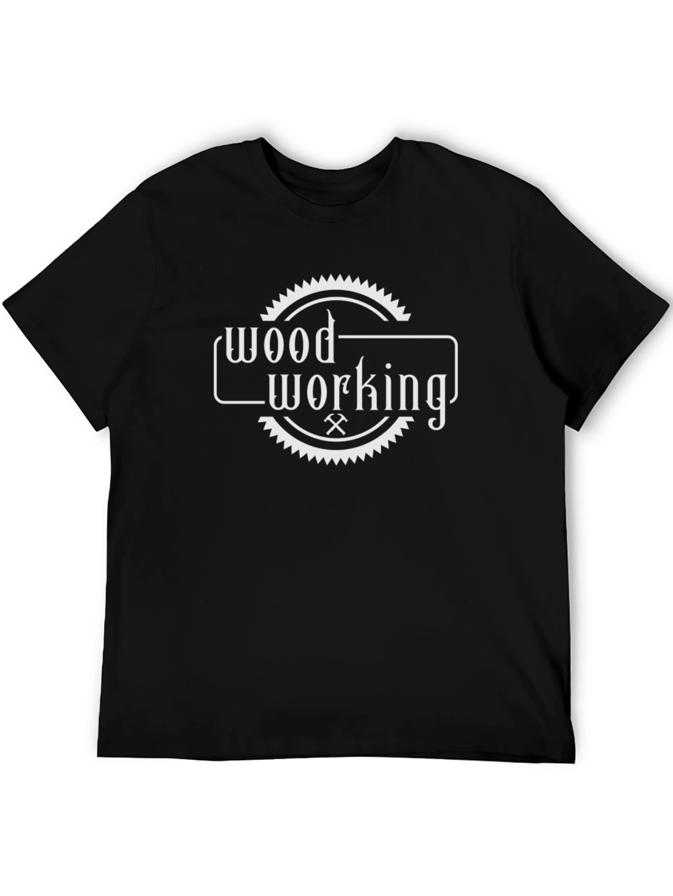 Woodworking T-Shirt - Black Crew Neck Tee