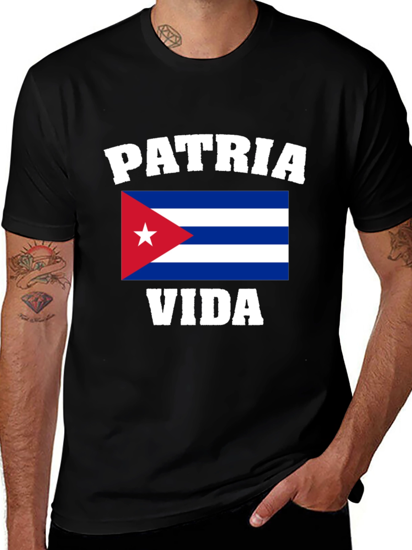 Patria y Vida Cuban Flag T-Shirt