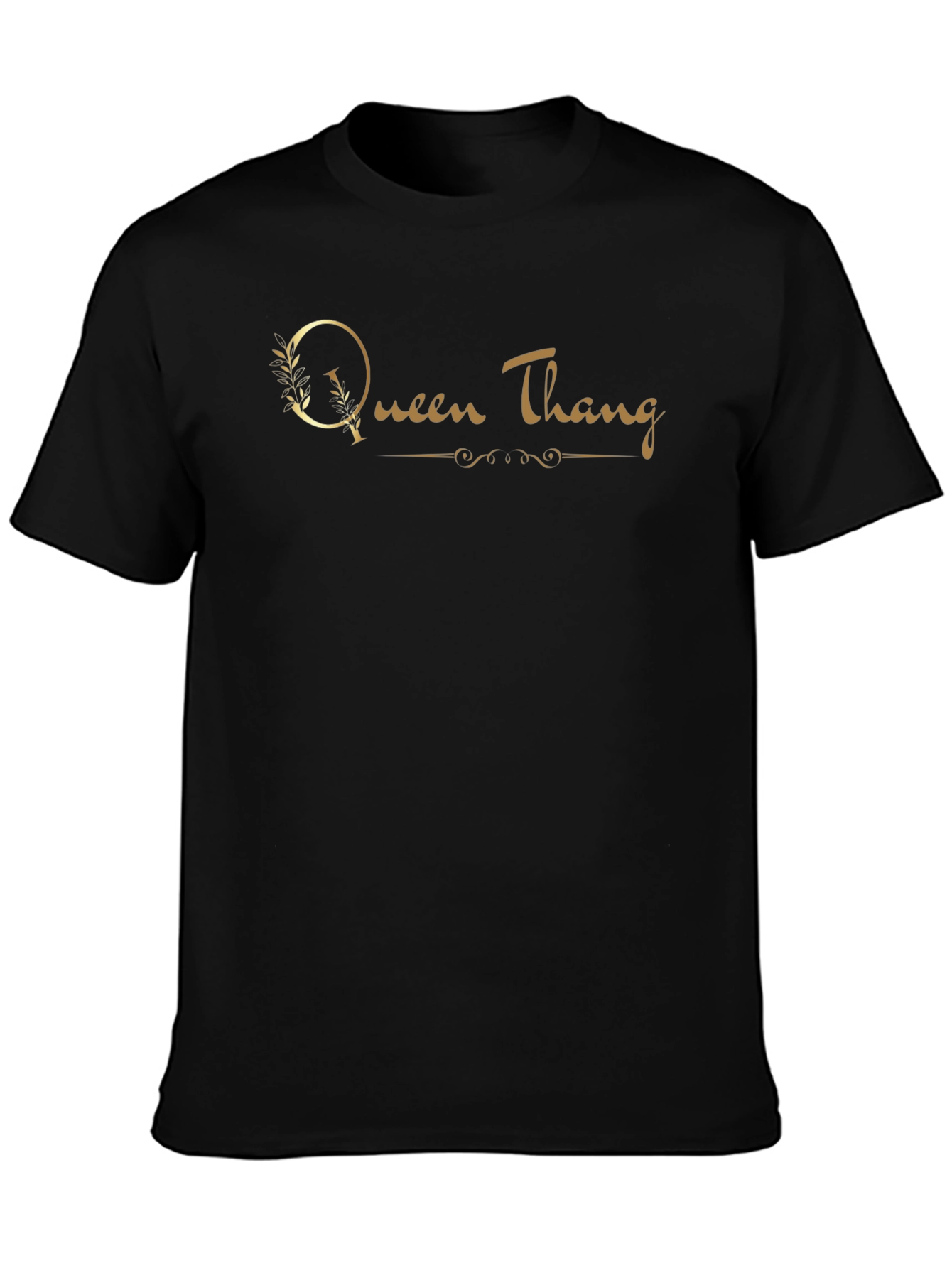 Queen Thang Graphic Tee - Stylish Black T-Shirt