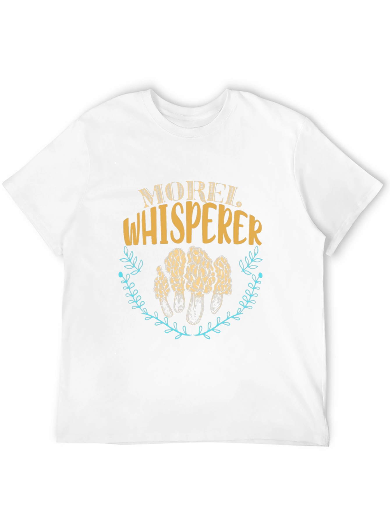 Morel Whisperer Graphic Tee - Mushroom Hunter Gift