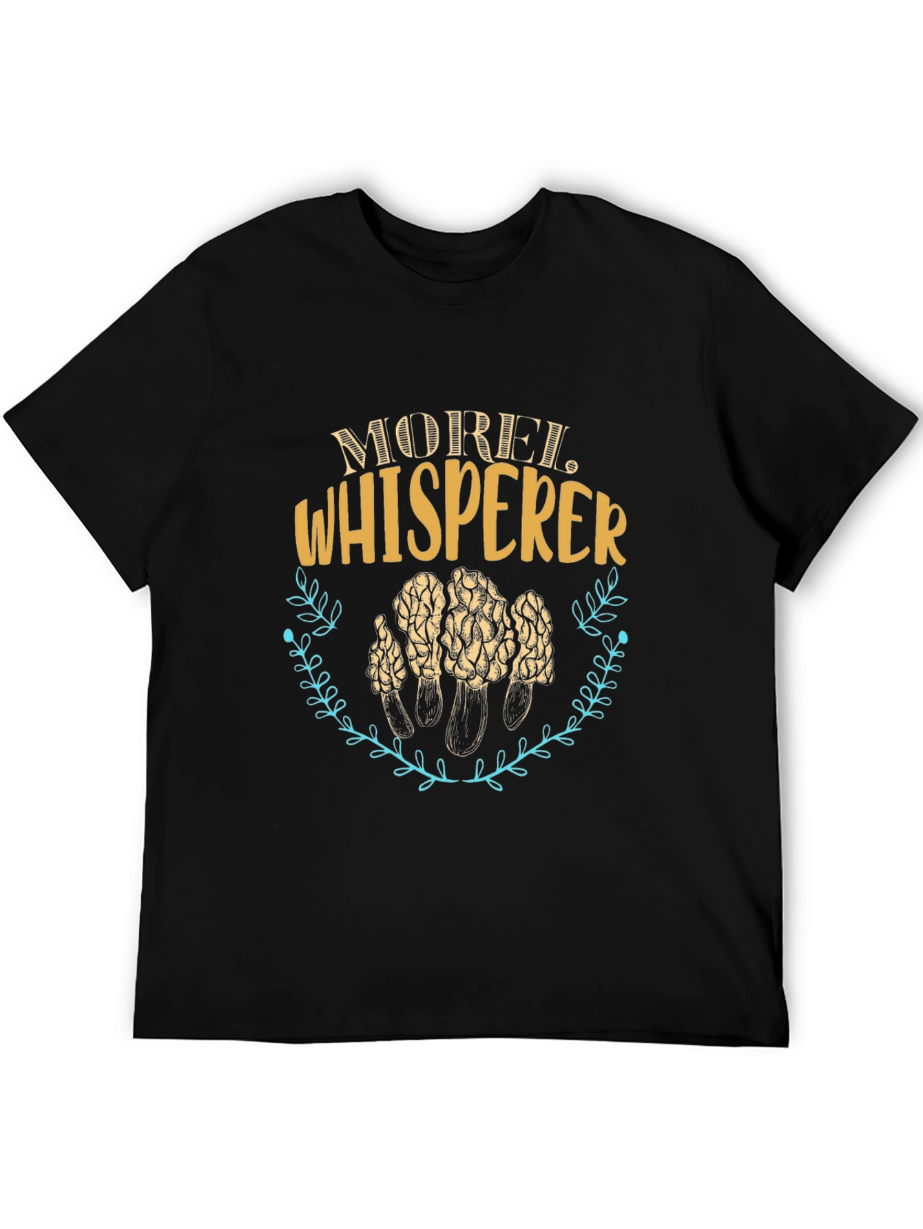 Morel Whisperer Graphic Tee - Mushroom Hunter Gift