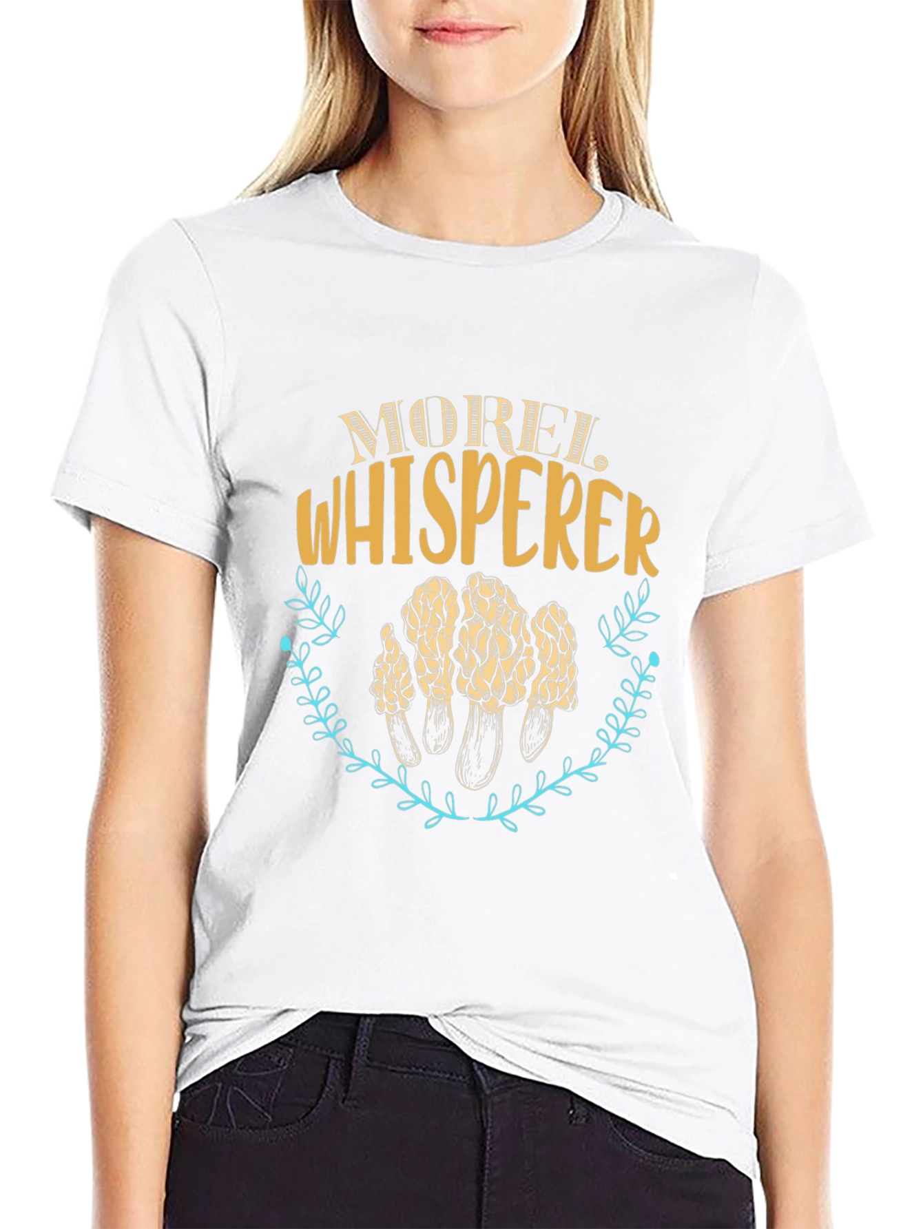 Morel Whisperer Graphic Tee - Mushroom Hunter Gift