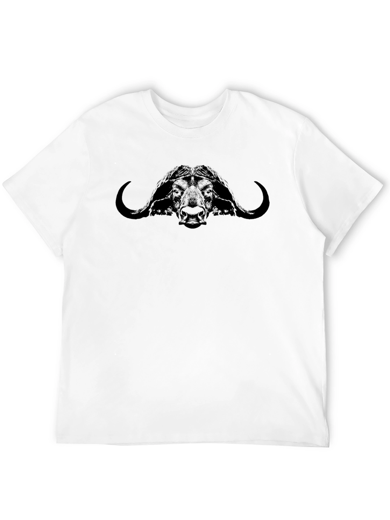 Buffalo Head Graphic Print T-Shirt