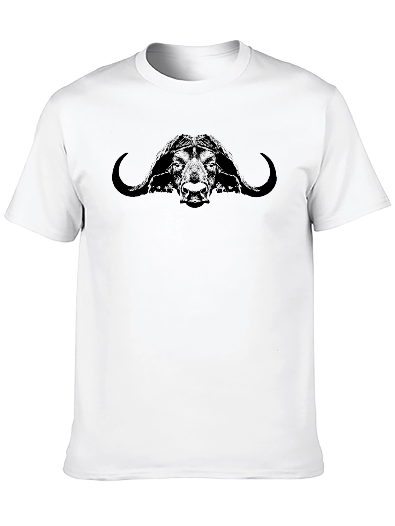 Buffalo Head Graphic Print T-Shirt