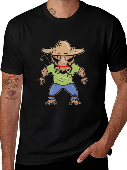 Scarecrow Graphic T-Shirt - Halloween Fun!