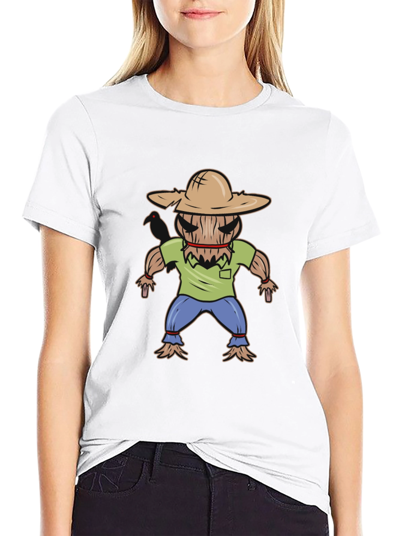 Scarecrow Graphic T-Shirt - Halloween Fun!