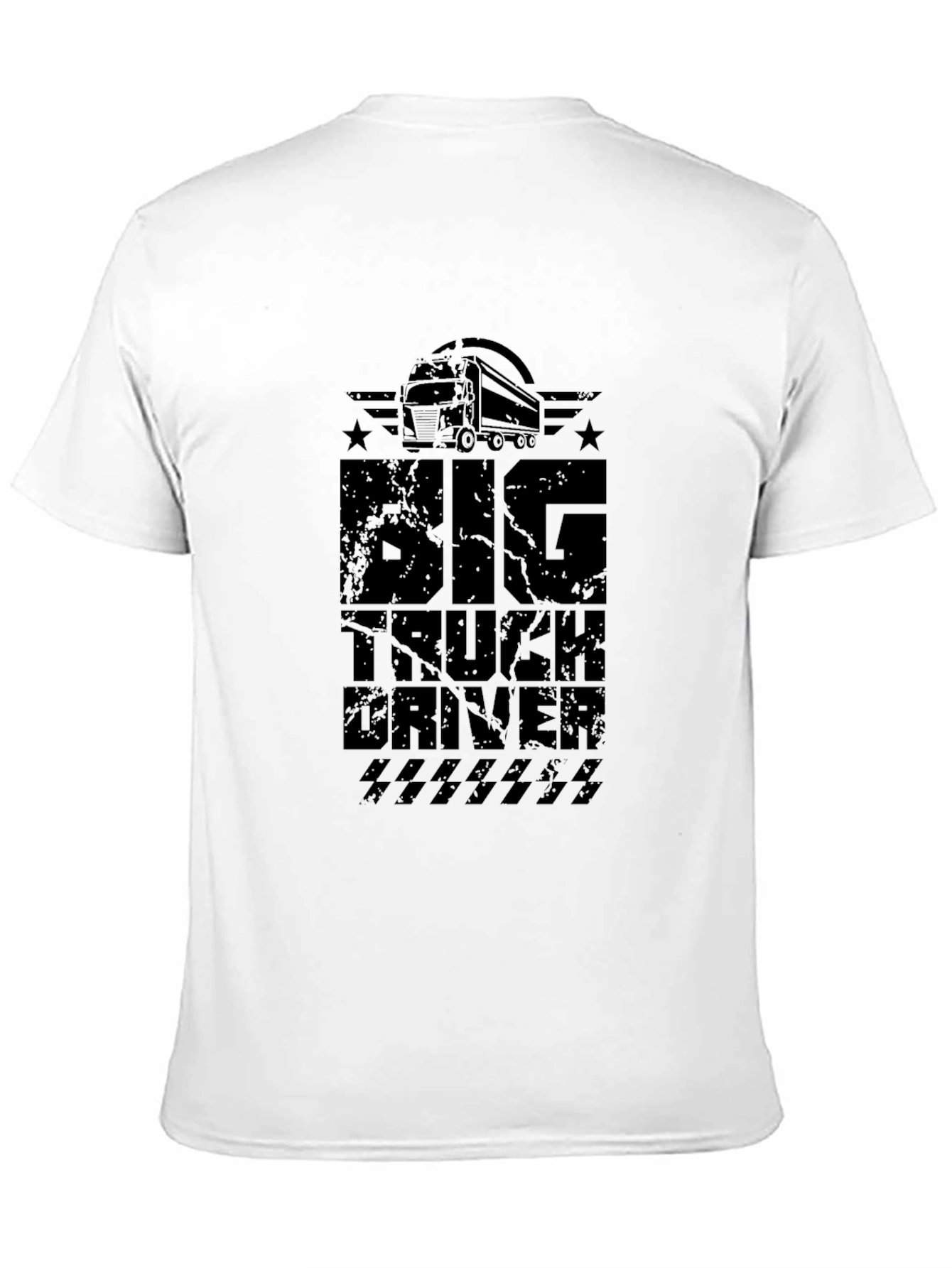 Big Truck Driver Graphic Tee - Black