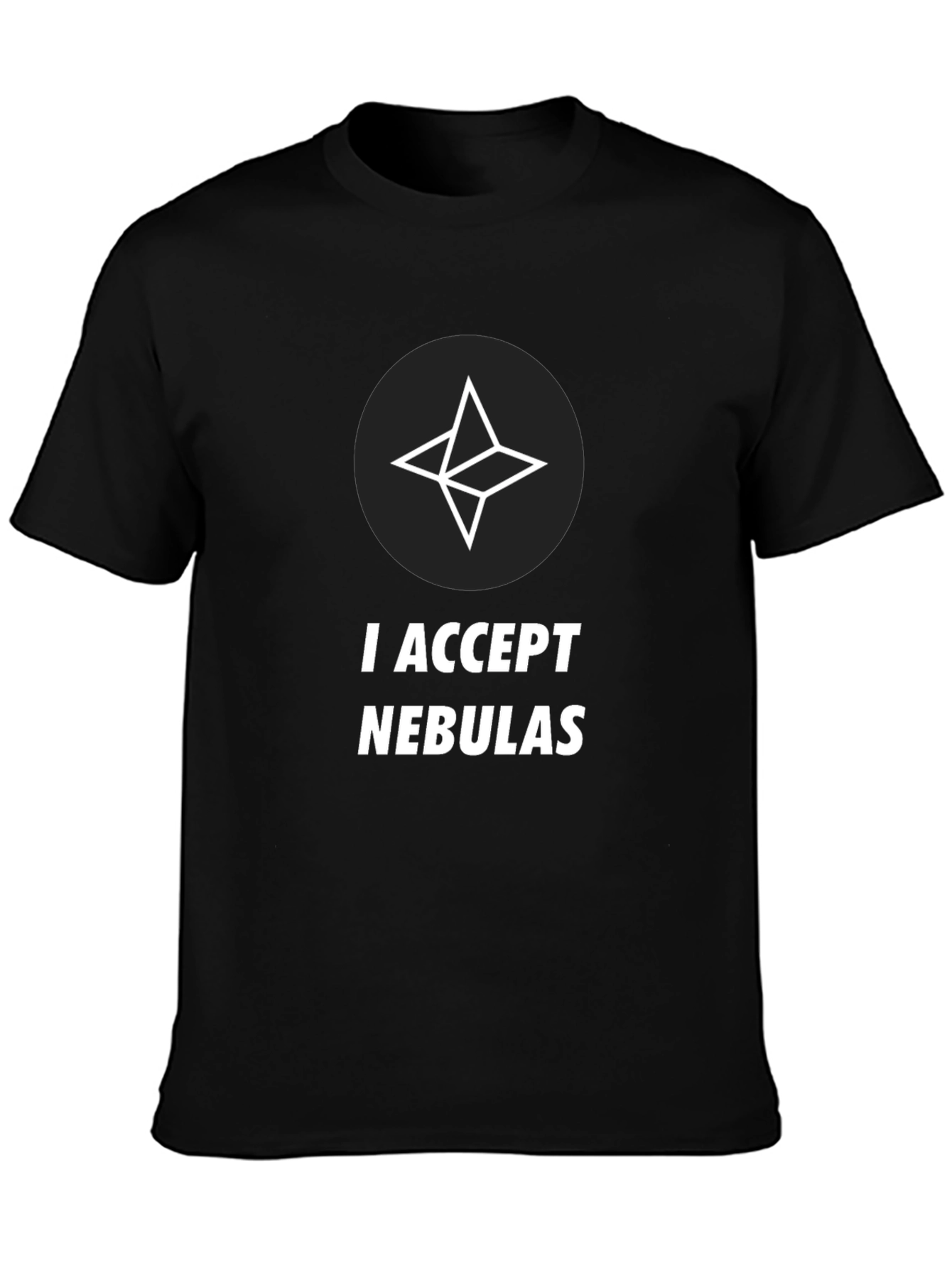 I Accept Nebulas Black T-Shirt