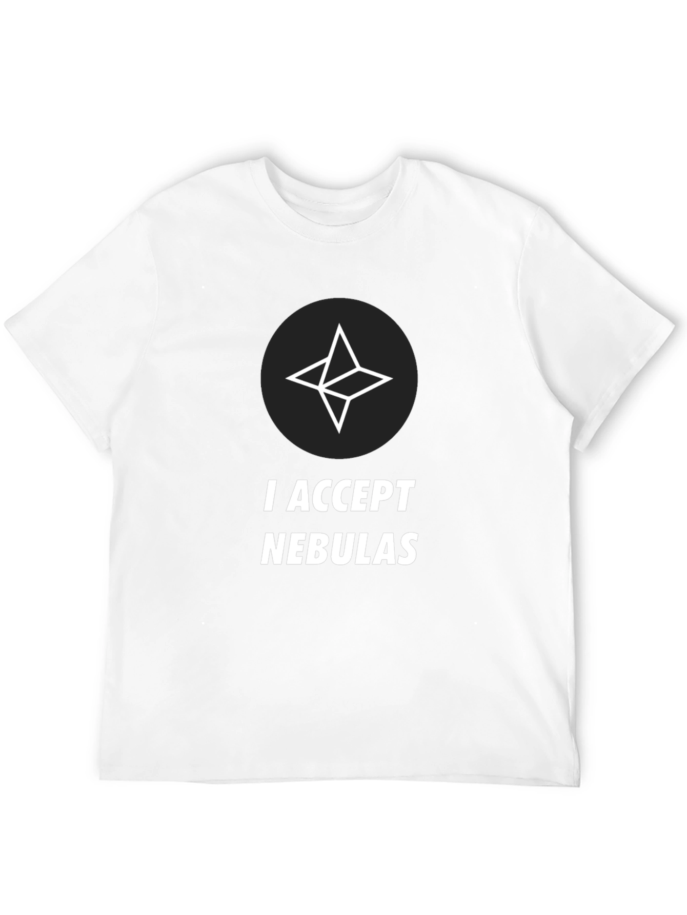 I Accept Nebulas Black T-Shirt
