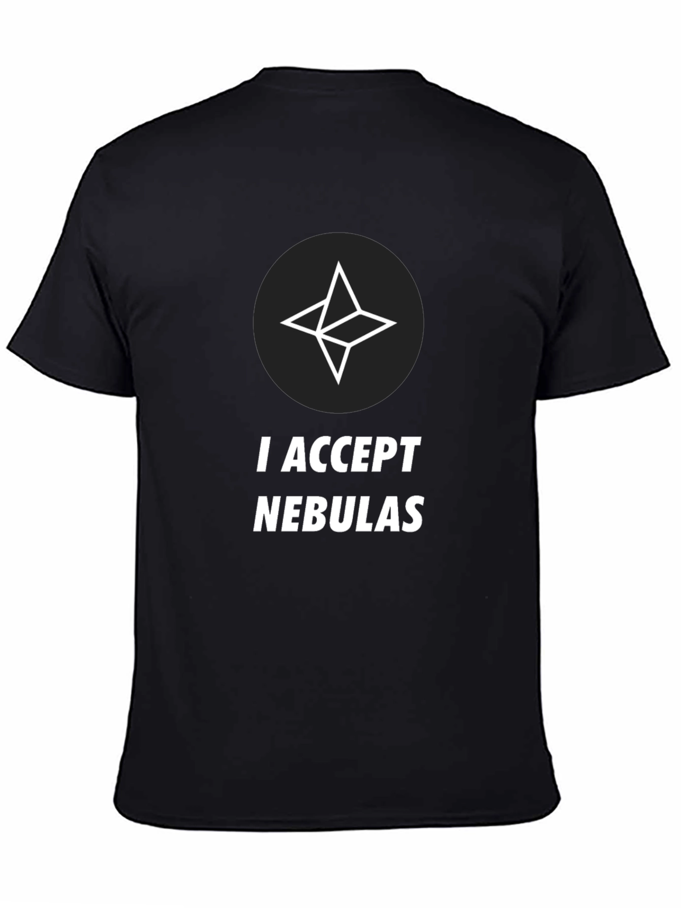 I Accept Nebulas Black T-Shirt