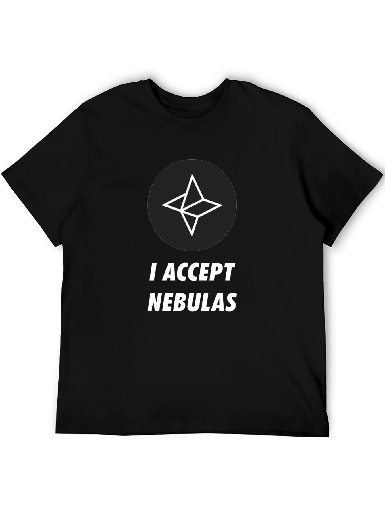 I Accept Nebulas Black T-Shirt