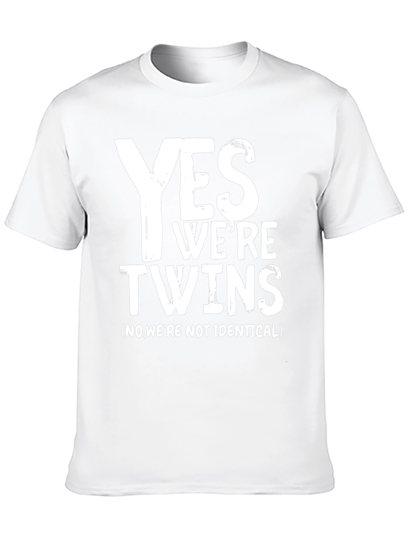 Yes Were Twins T-Shirt - Funny Sibling Tee