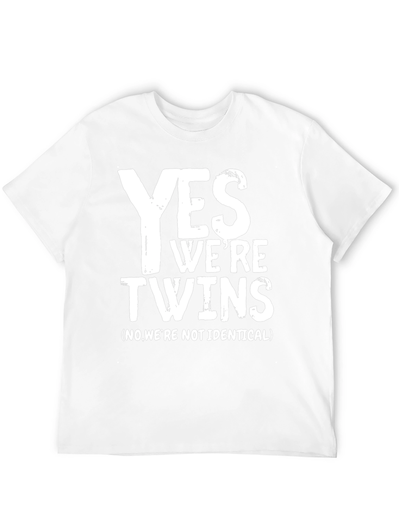 Yes Were Twins T-Shirt - Funny Sibling Tee