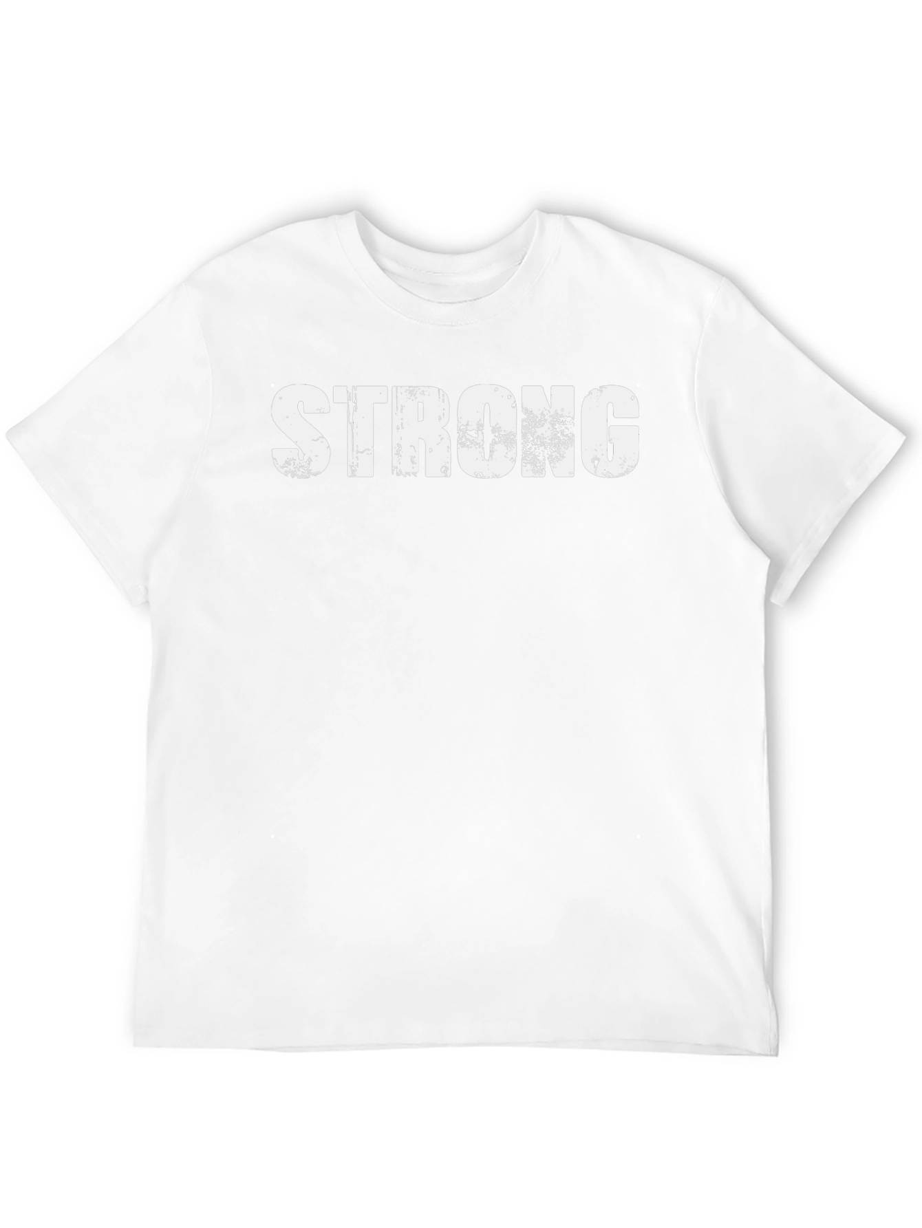 Mens Strong Graphic Print Black T-Shirt