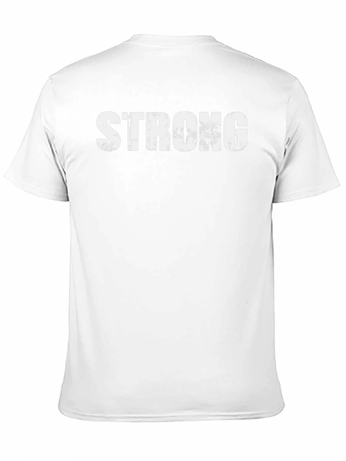 Mens Strong Graphic Print Black T-Shirt