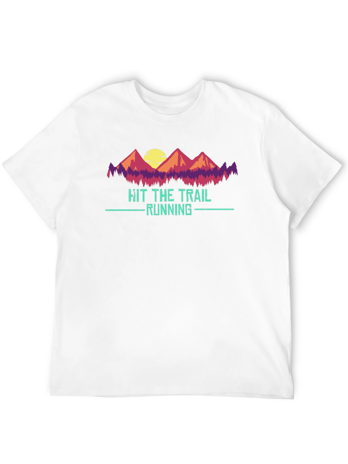 Hit The Trail Running Graphic Tee