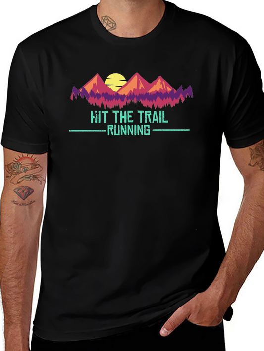 Hit The Trail Running Graphic Tee