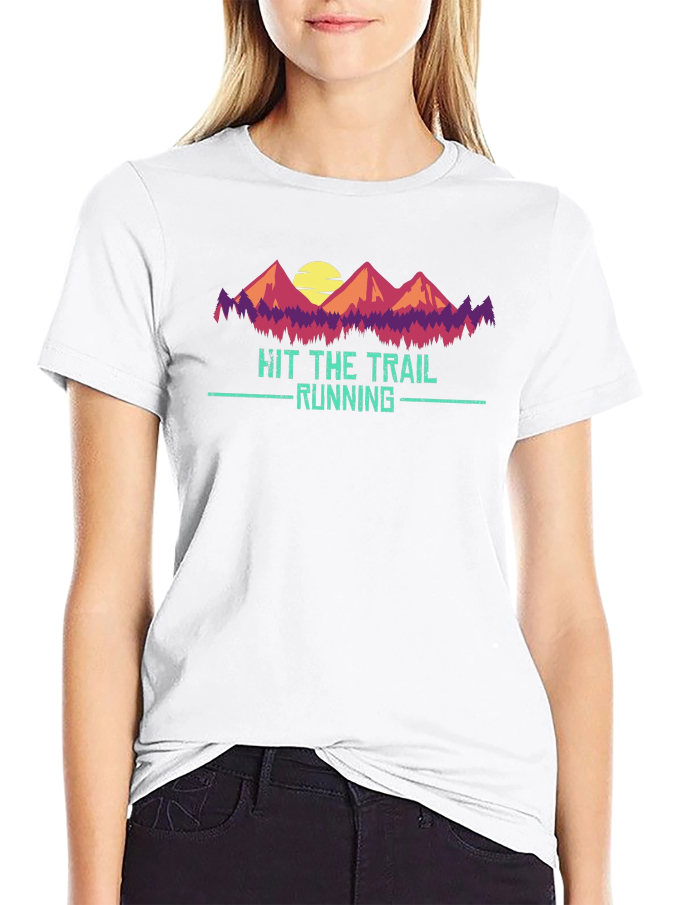 Hit The Trail Running Graphic Tee