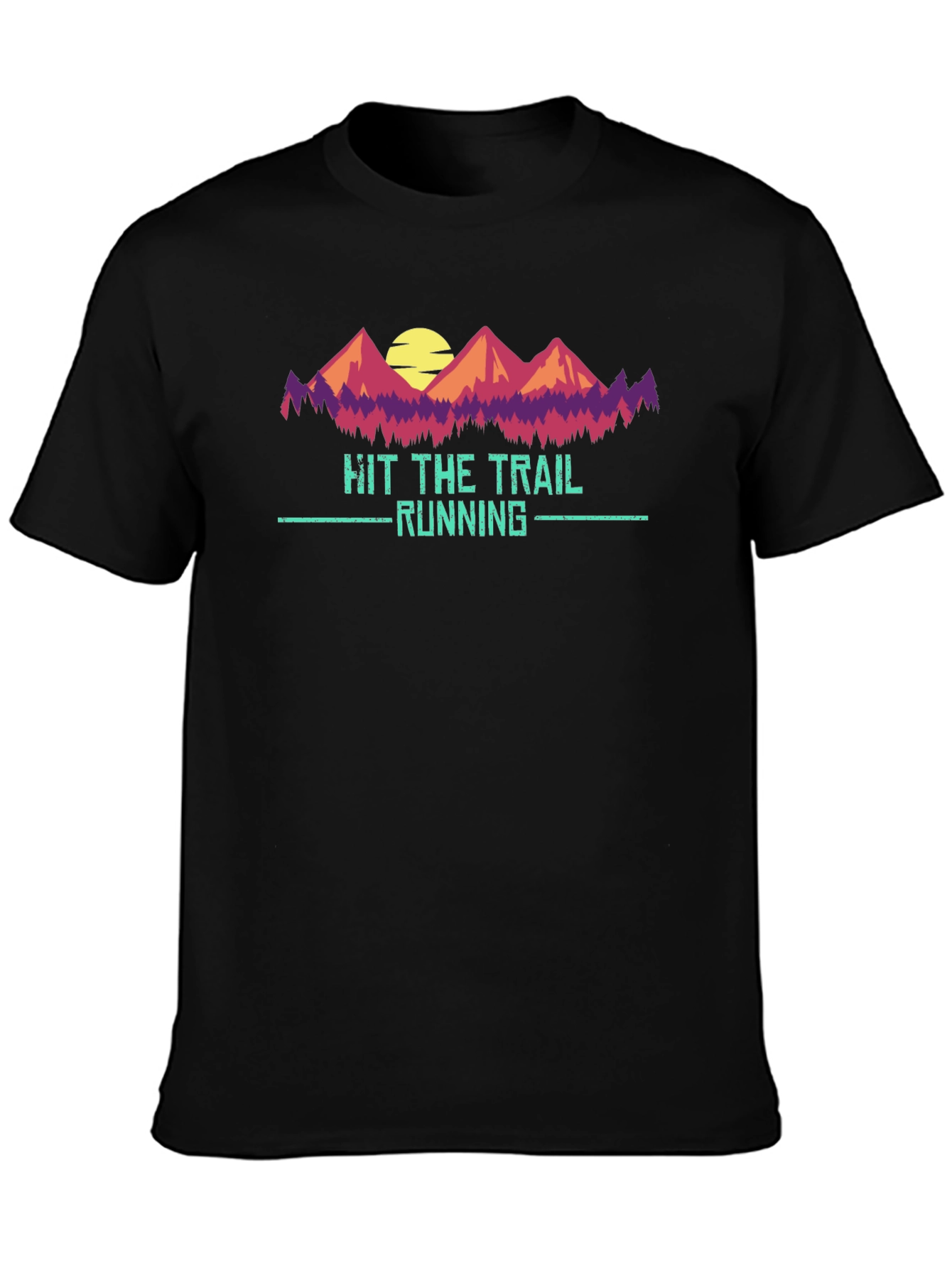 Hit The Trail Running Graphic Tee