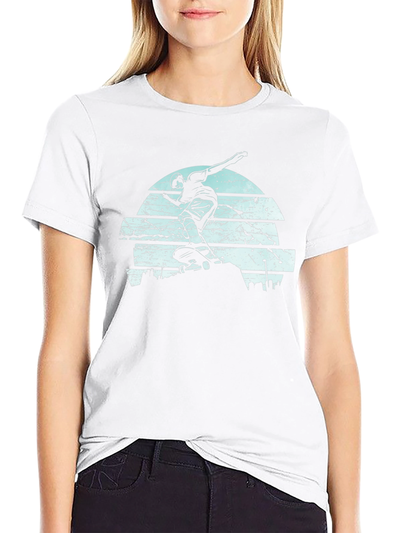 Skater Graphic T-Shirt - Black Tee