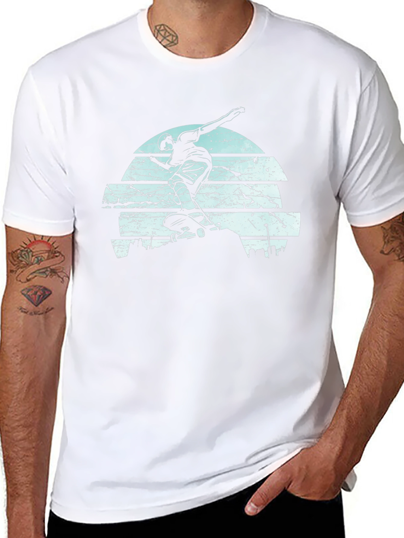 Skater Graphic T-Shirt - Black Tee