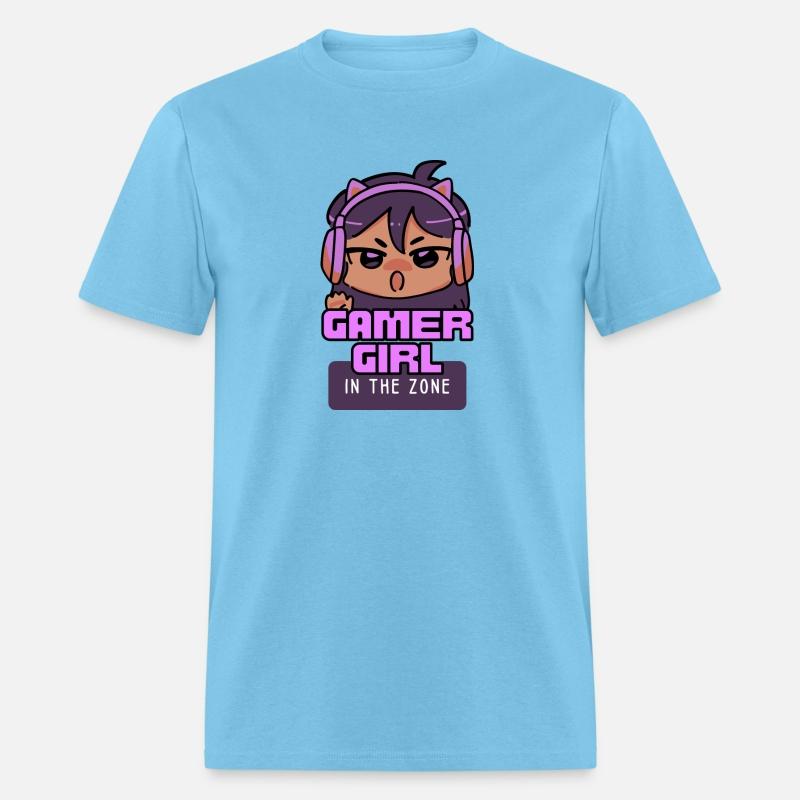 Gamer girl in the zone