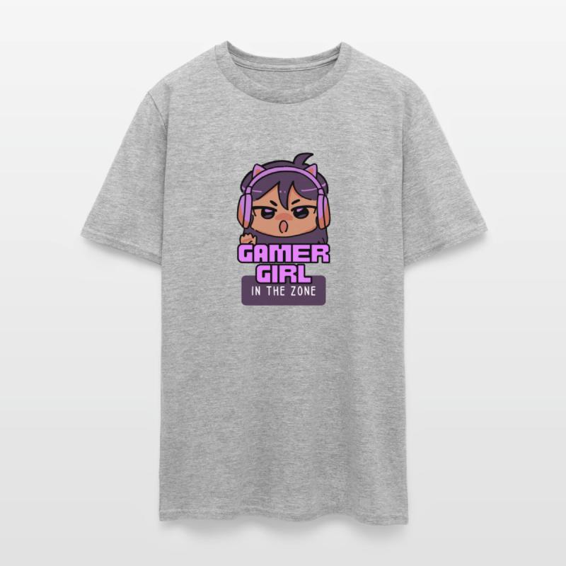 Gamer girl in the zone