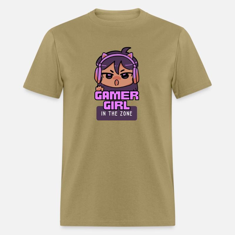 Gamer girl in the zone