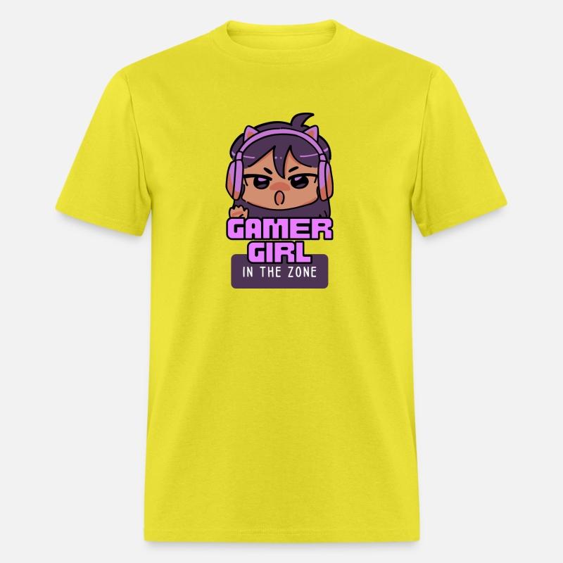 Gamer girl in the zone