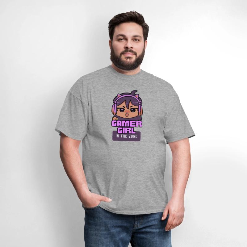 Gamer girl in the zone