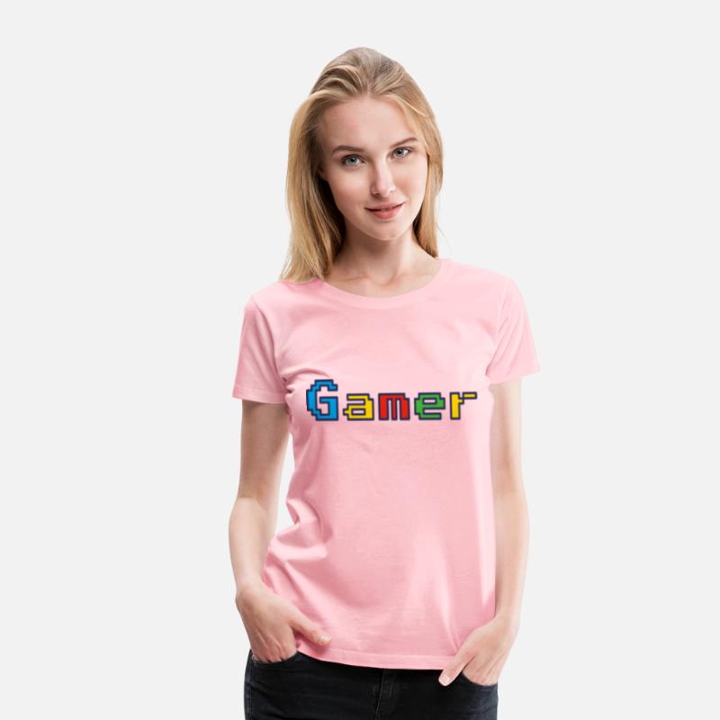 Gamer Retro Pixel Color Font For Video Game Gifts