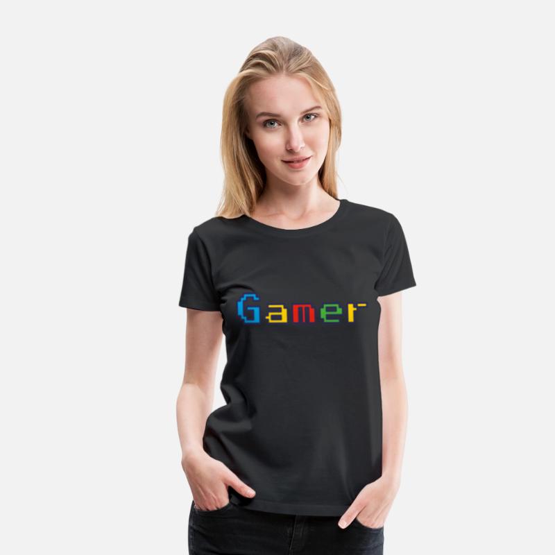 Gamer Retro Pixel Color Font For Video Game Gifts