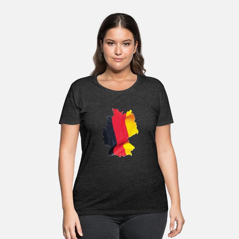 Germany Flag in Germany Map