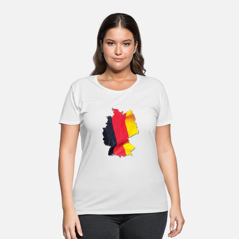 Germany Flag in Germany Map