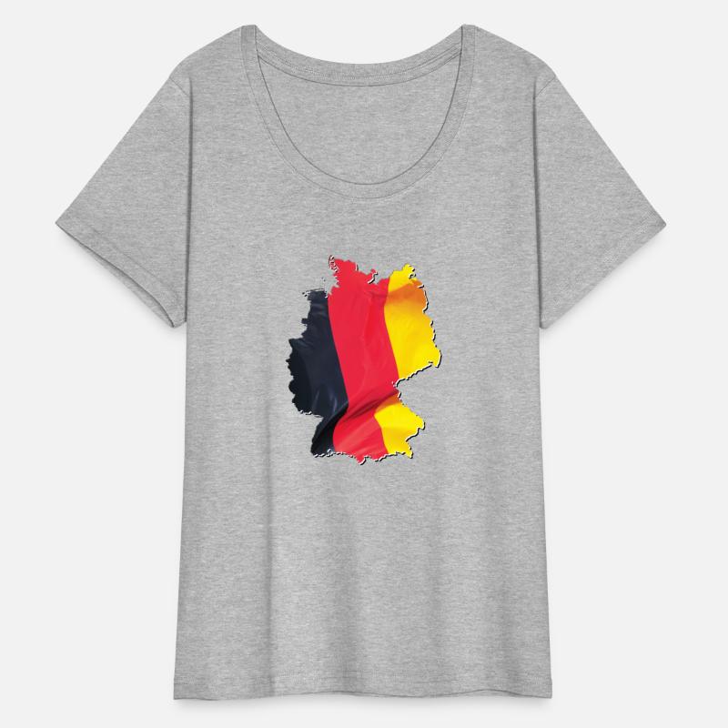 Germany Flag in Germany Map