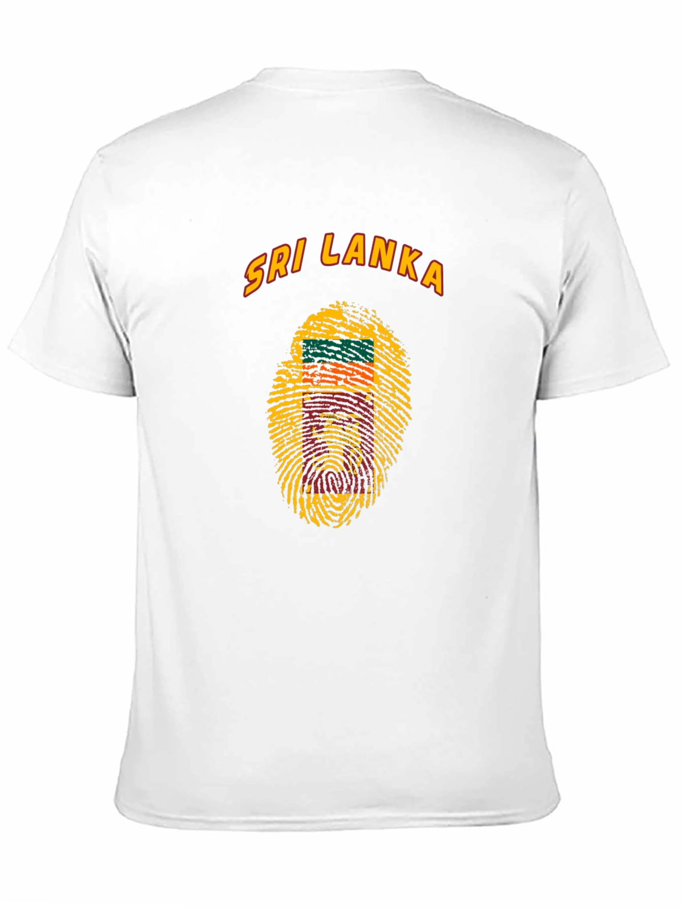 Sri Lanka Fingerprint Flag T-Shirt