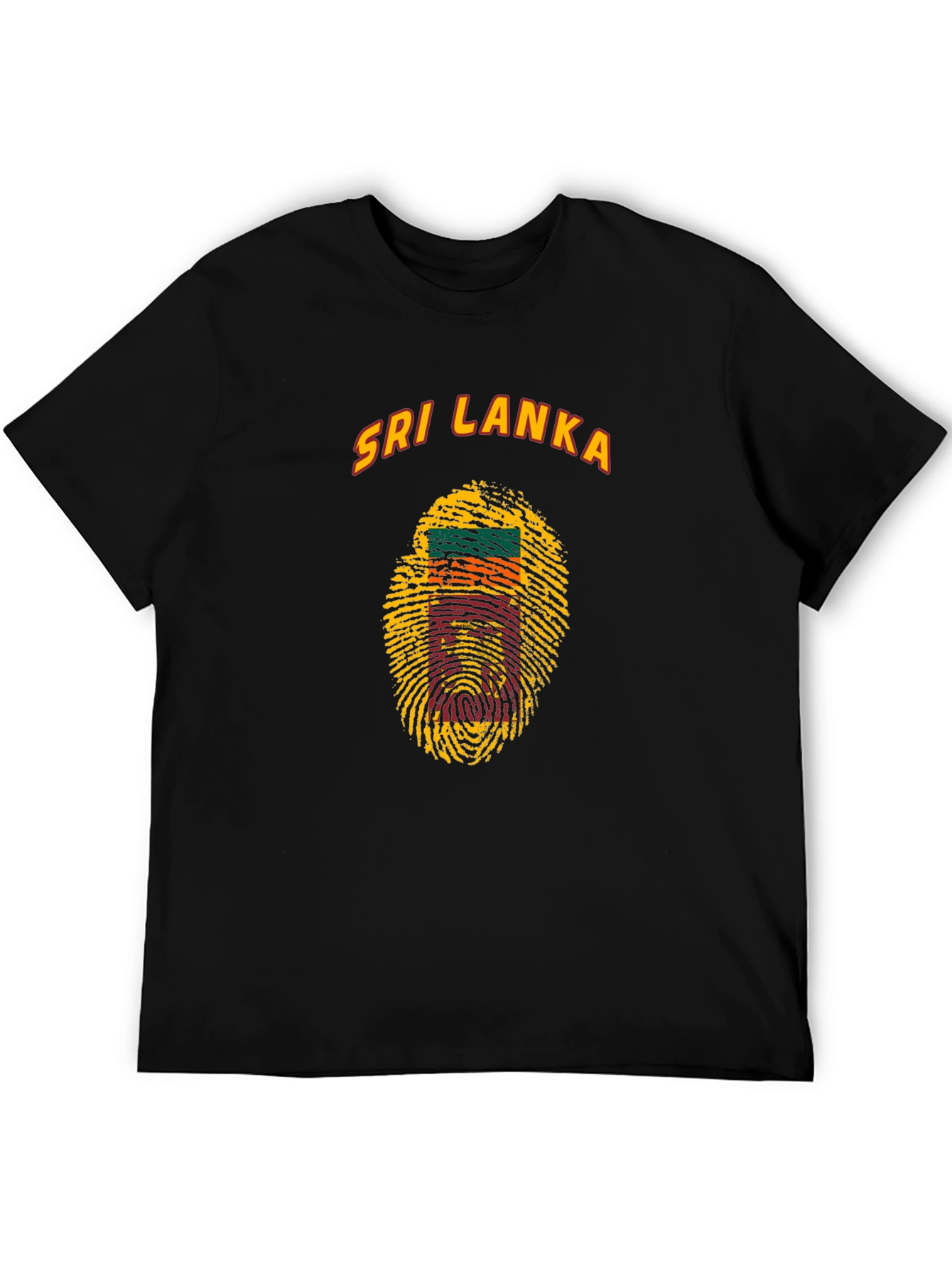 Sri Lanka Fingerprint Flag T-Shirt