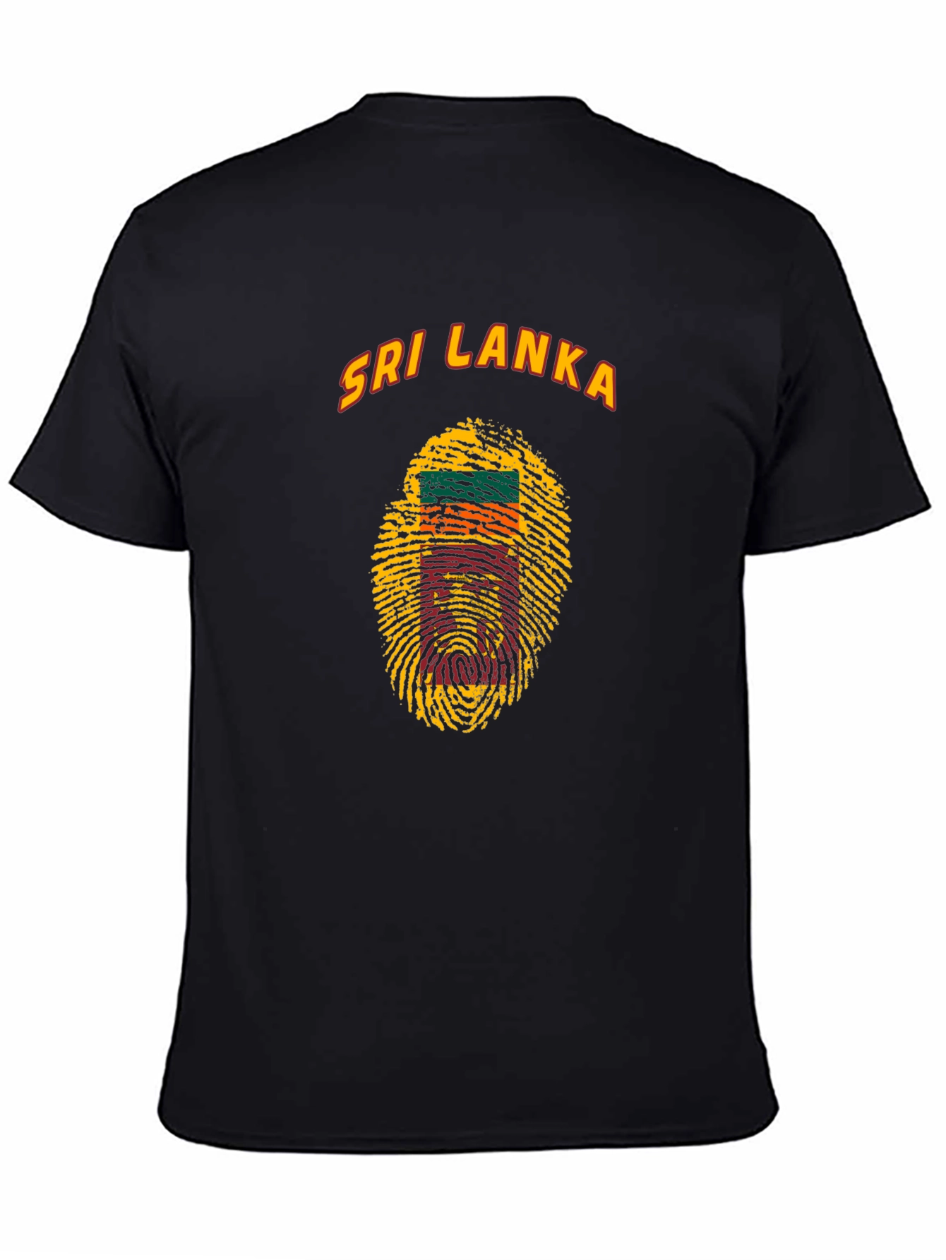 Sri Lanka Fingerprint Flag T-Shirt