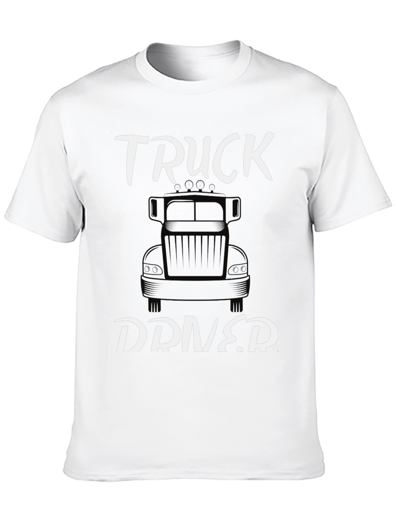 Truck Driver Graphic Tee - Classic Black Cotton T-Shirt