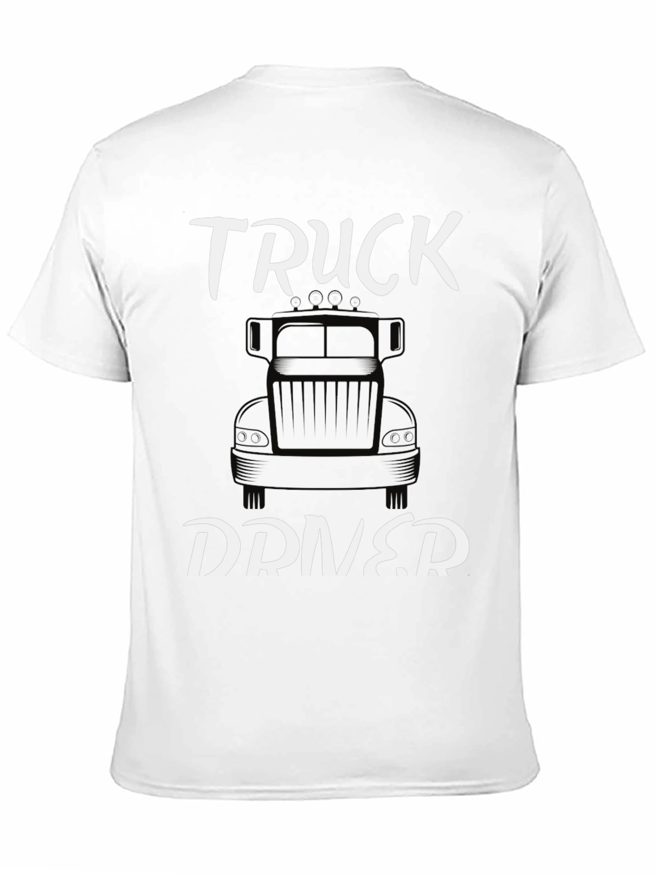 Truck Driver Graphic Tee - Classic Black Cotton T-Shirt