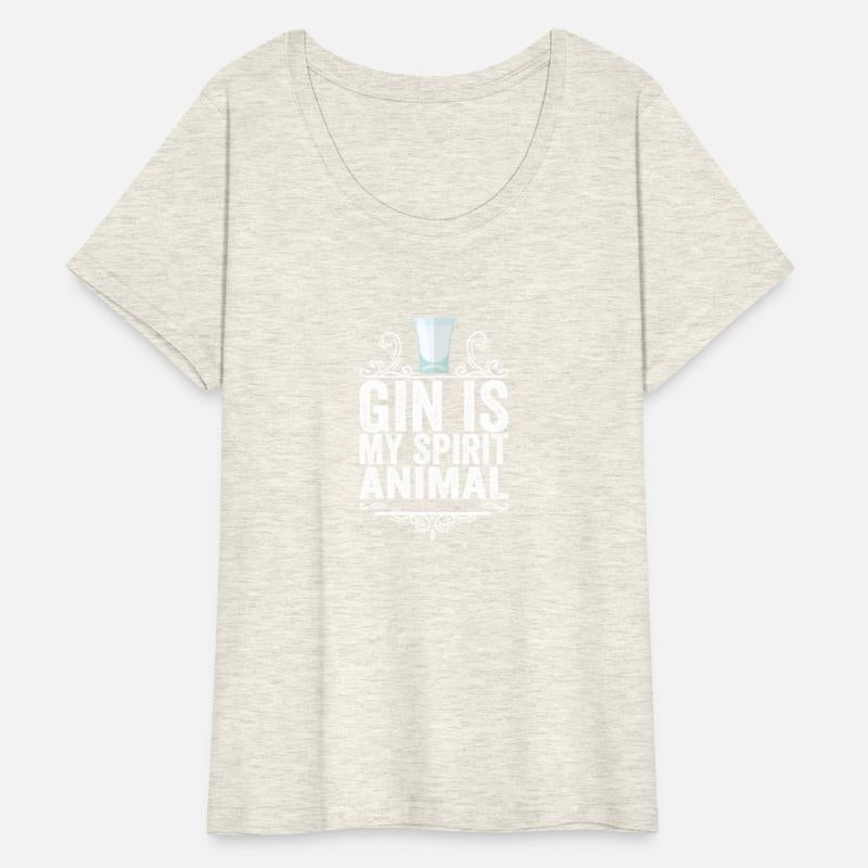 Gin Is My Spirit Animal Lover T-Shirt Funny Drink
