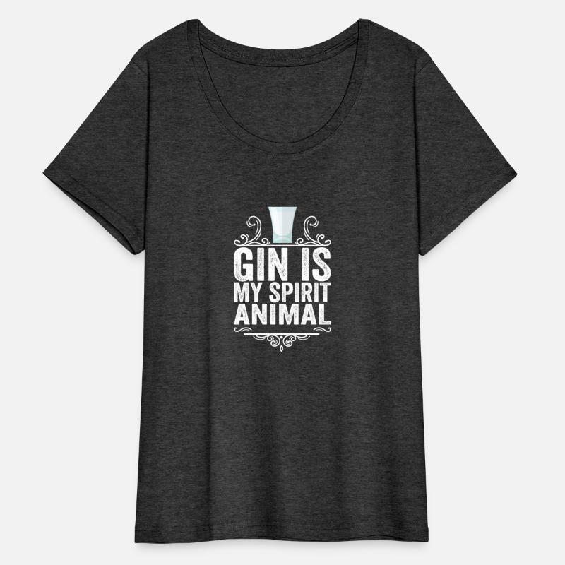 Gin Is My Spirit Animal Lover T-Shirt Funny Drink