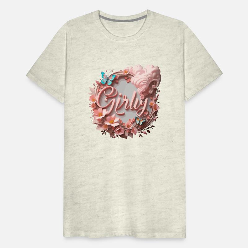 Girly Butterfly Wreath T-Shirt