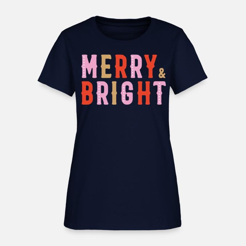 Girly Christmas Cute Merry and Bright
