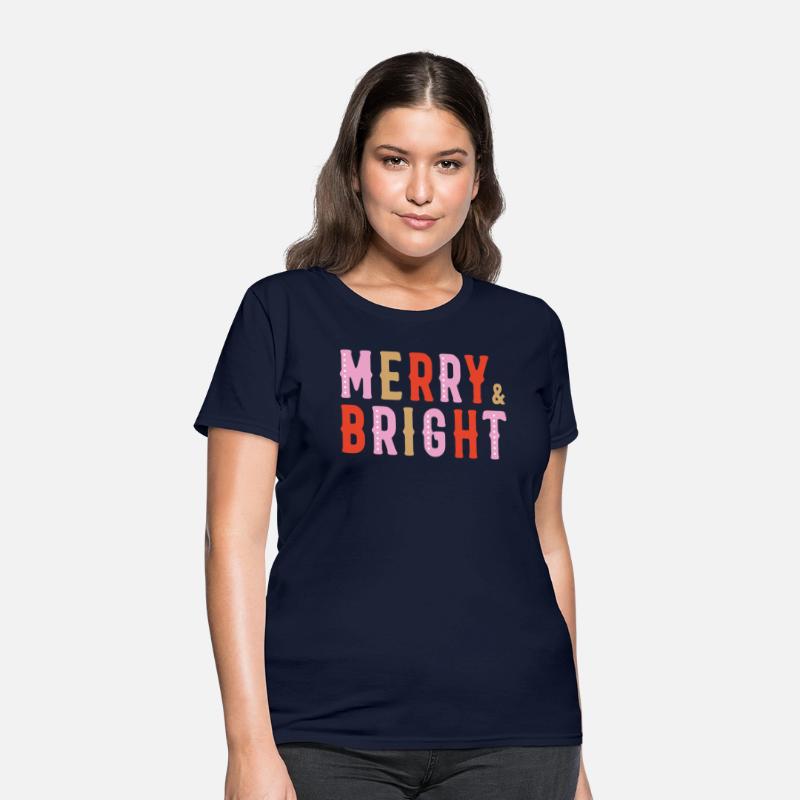 Girly Christmas Cute Merry and Bright