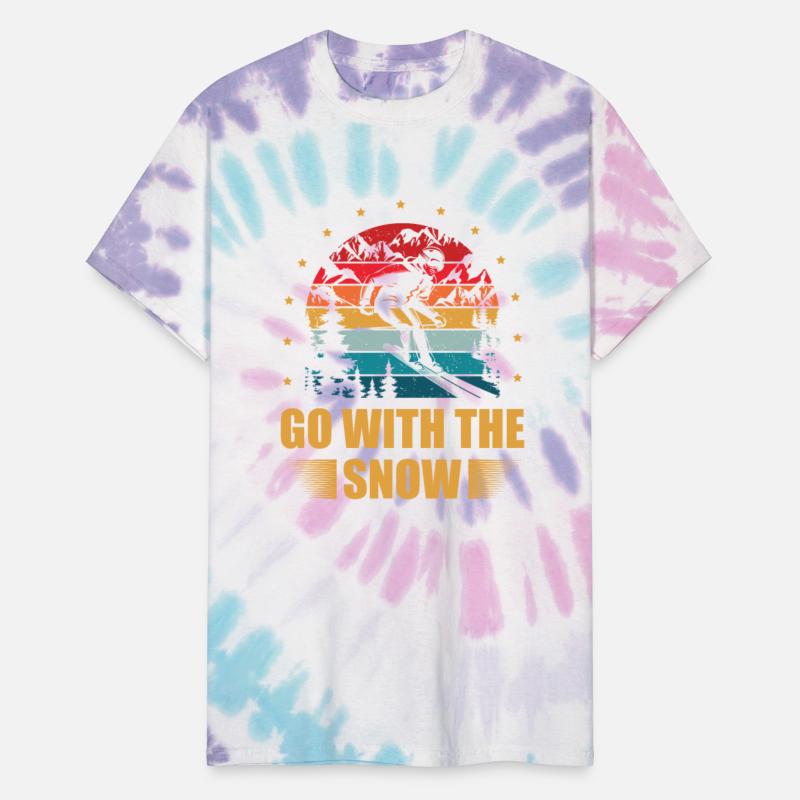 Go With The Snow Skiing Lover Ice Ski Winter Sport