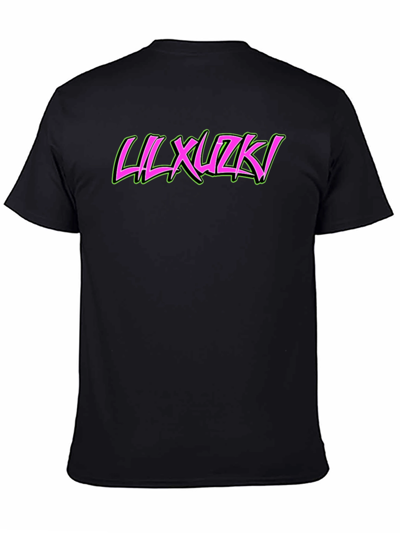 Lil Xuzki Graphic Tee - Trendy Black Cotton T-Shirt