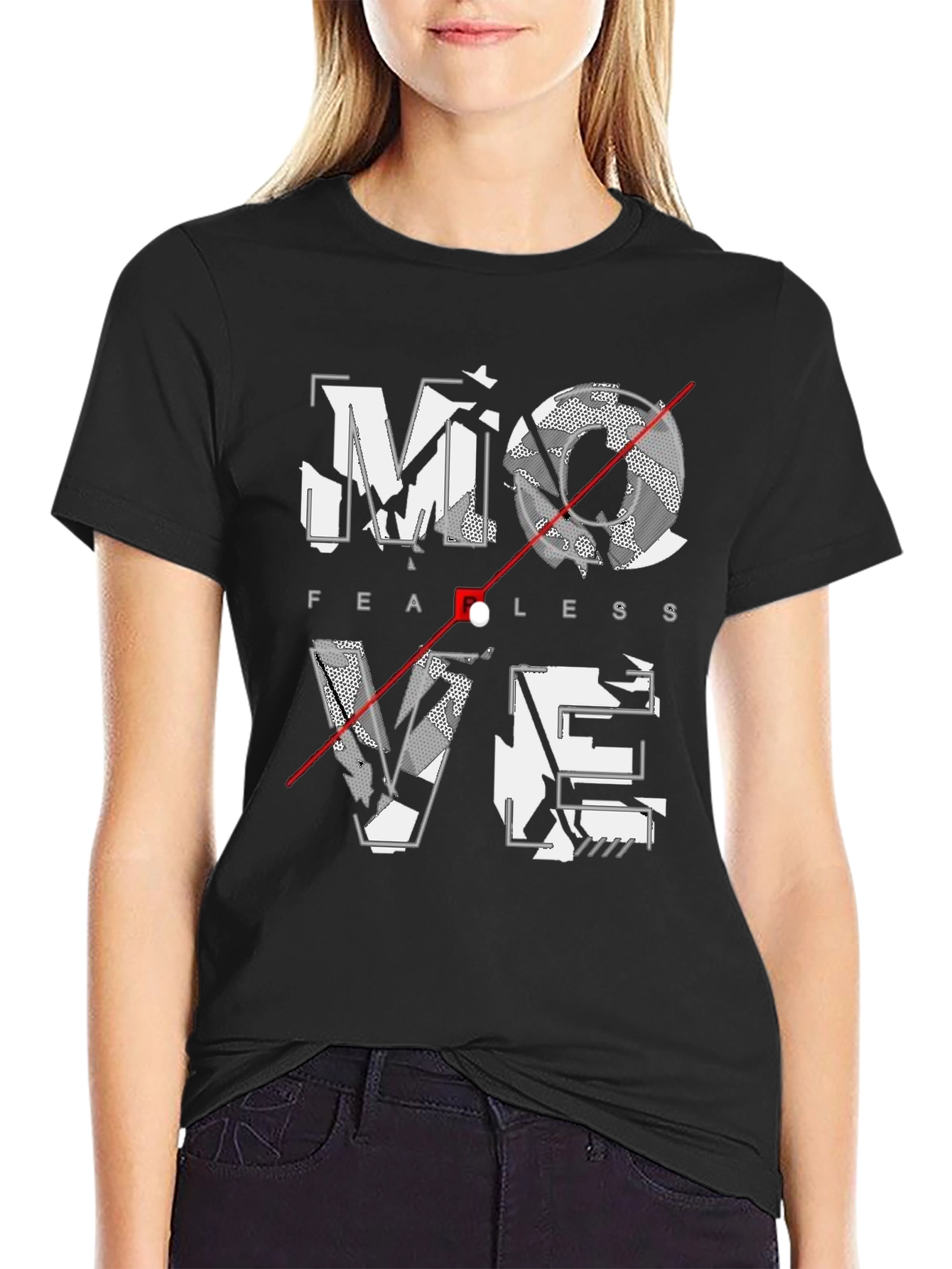 Fearless Move Graphic Tee - Black