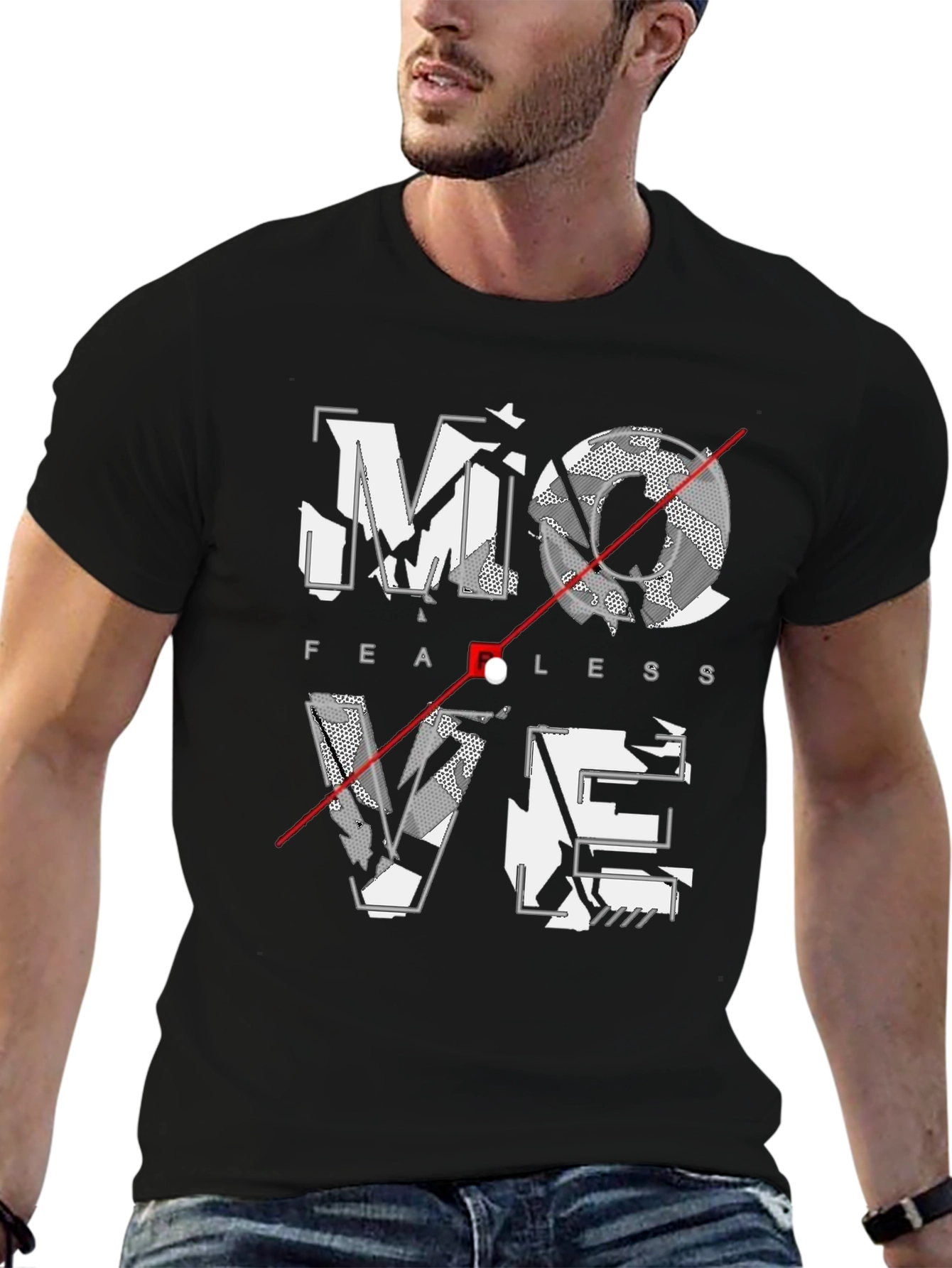 Fearless Move Graphic Tee - Black