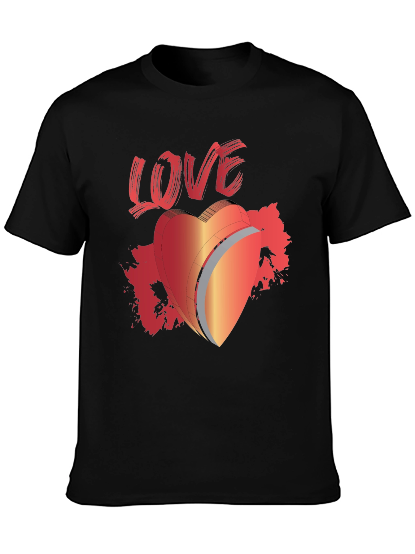LOVE Graphic T-Shirt Heart Valentines Day Tee